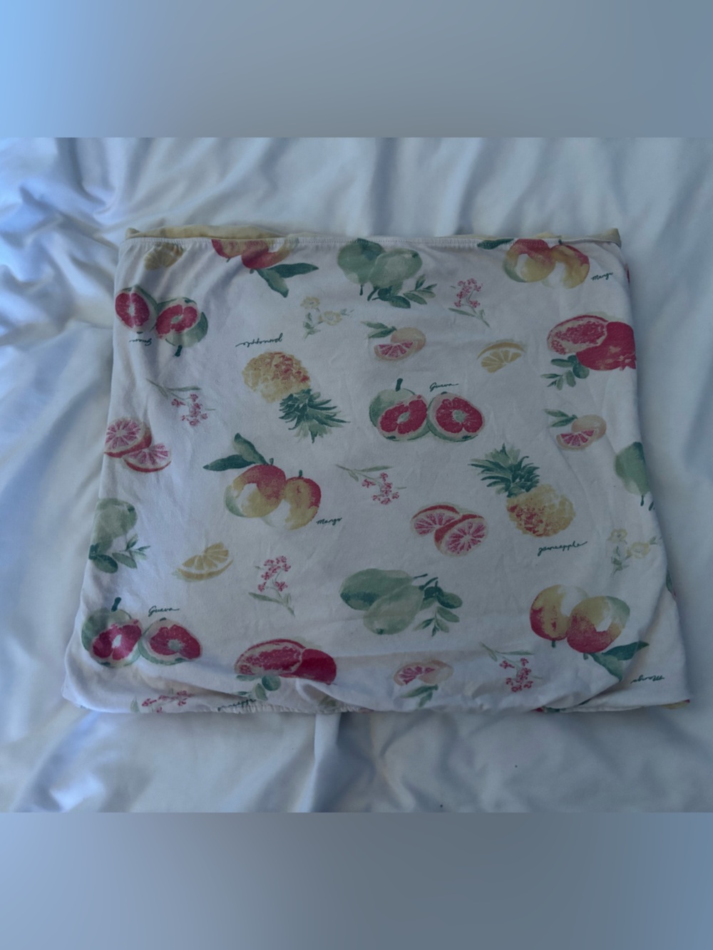 Hollister White Fruit Print Tube Top